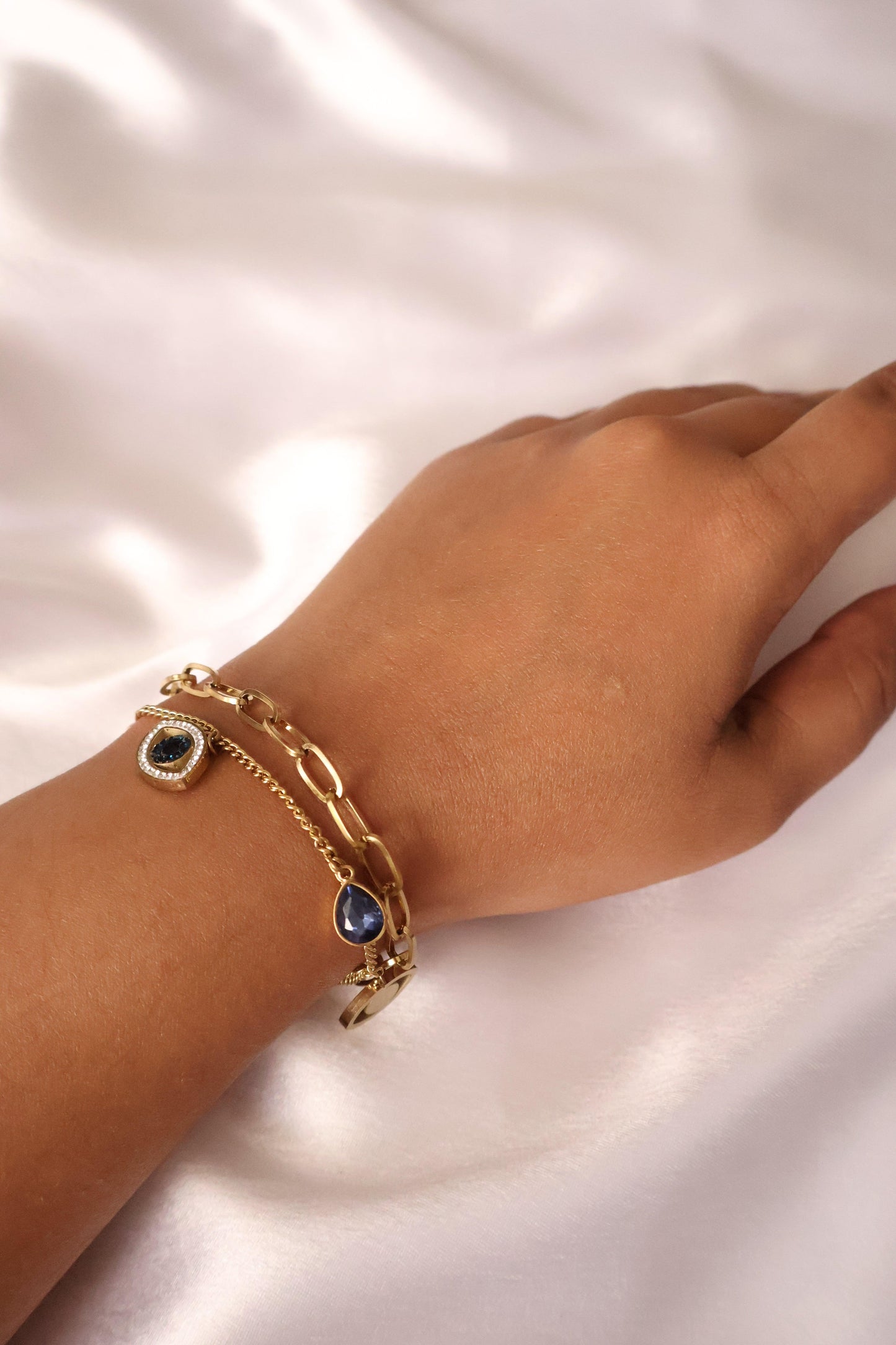Evil eye sapphire Bracelet