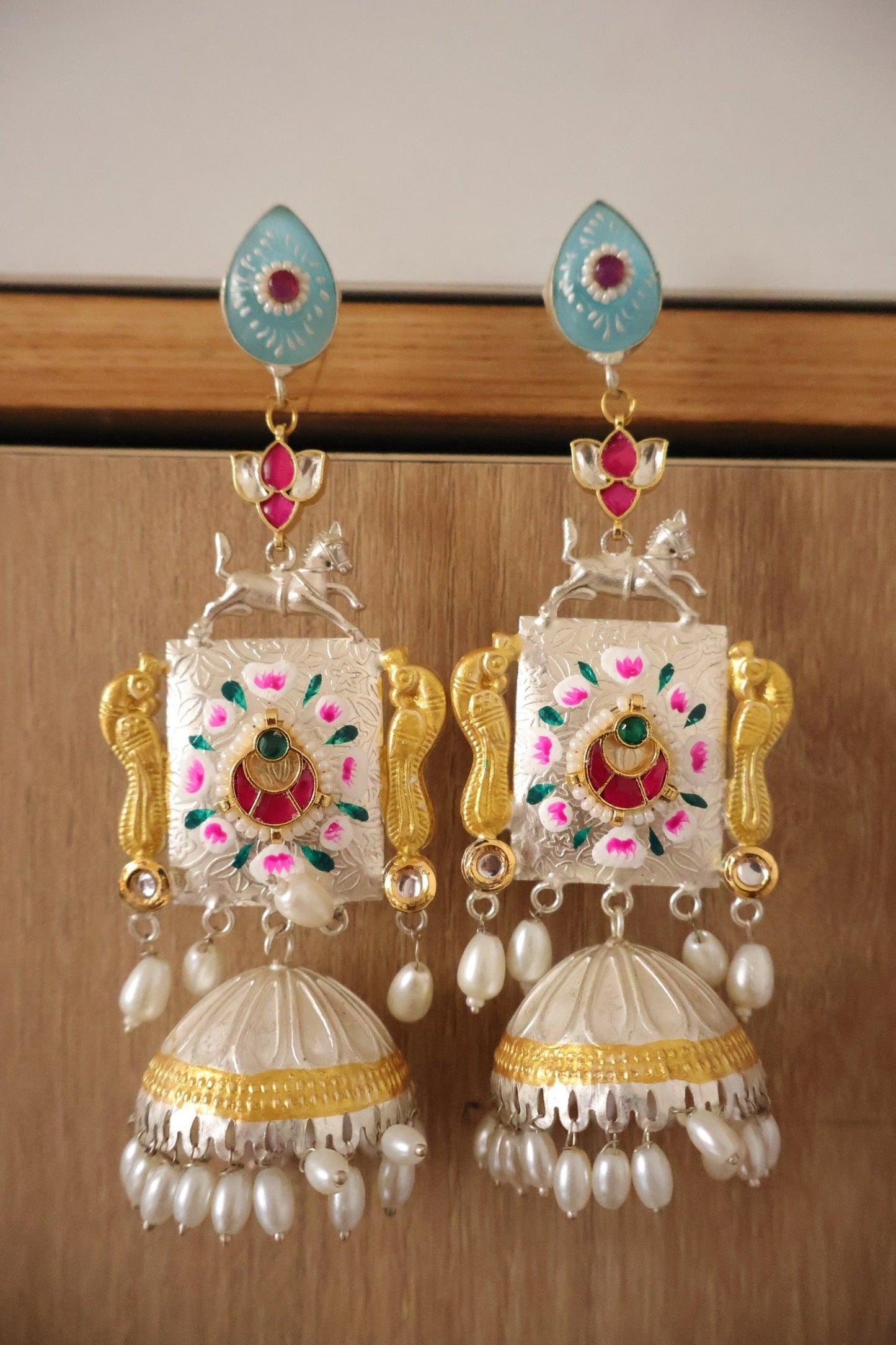 Tanjore Statement Earring