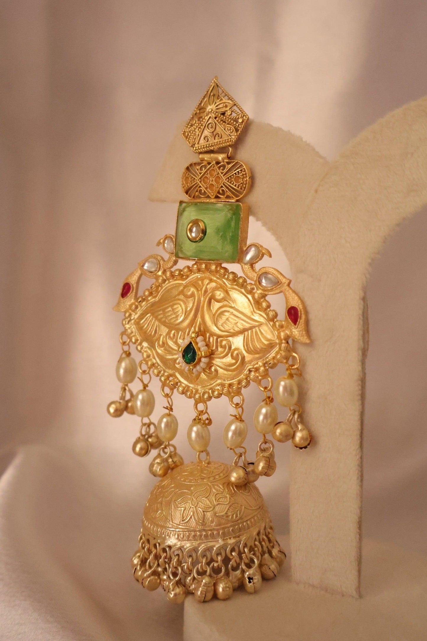 Rajkumari Earring Pink & Green