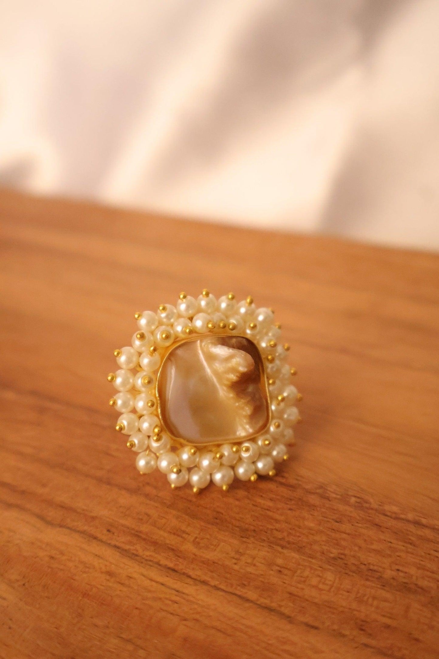 Mother of pearl ring