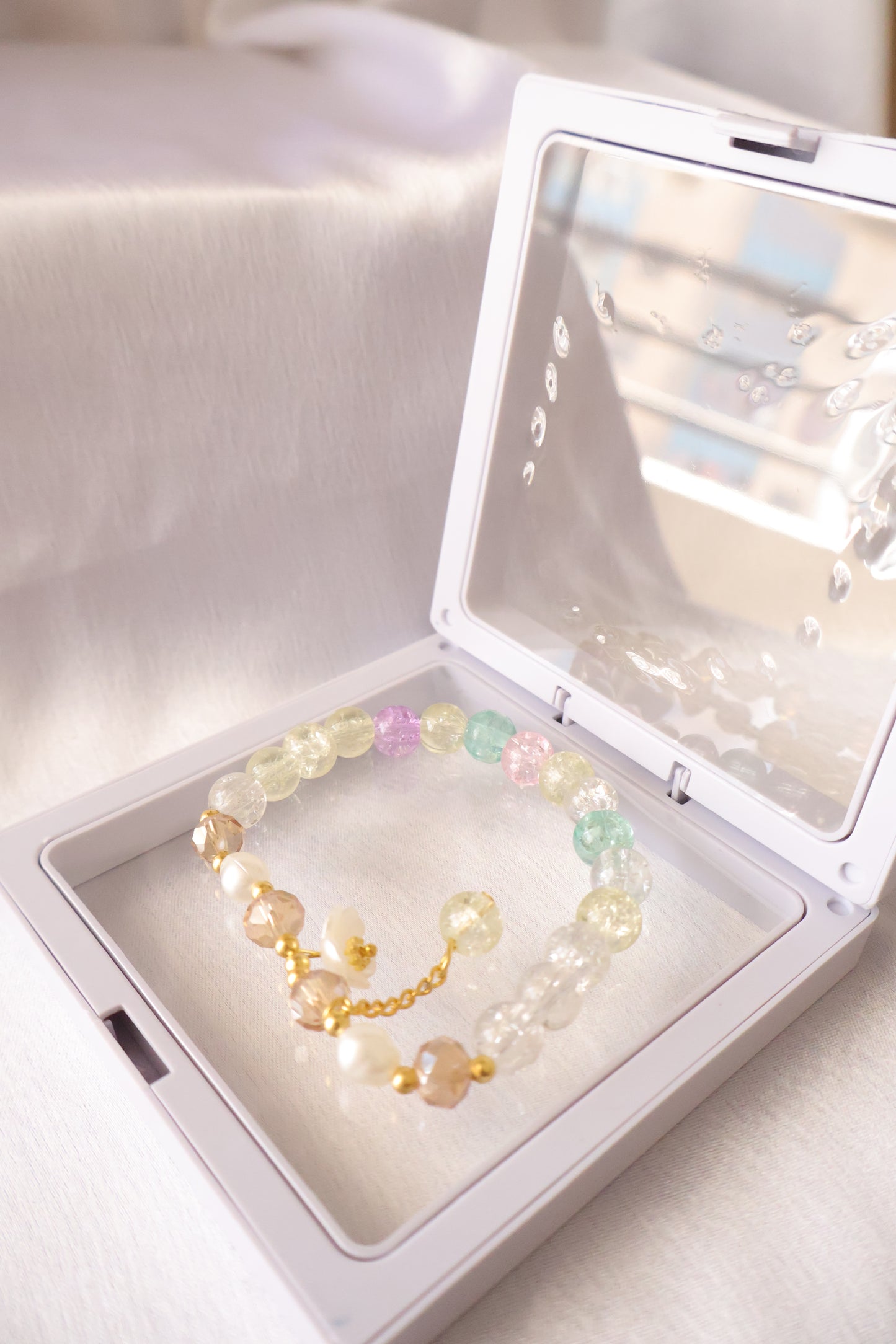 Rainbow Aura Beaded Band