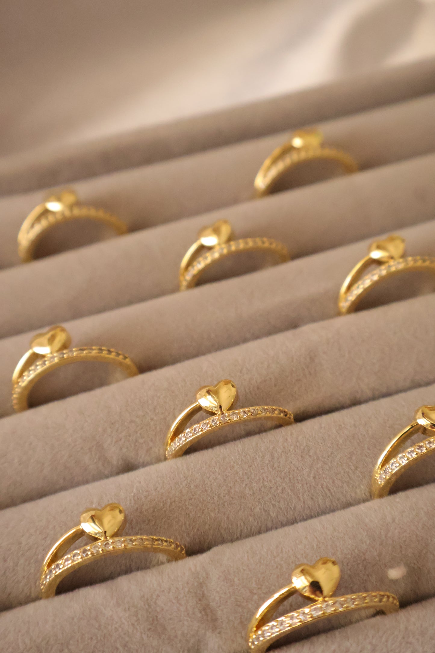 Forever Promise Heart Ring- (Adjustable, Anti-Tarnish)