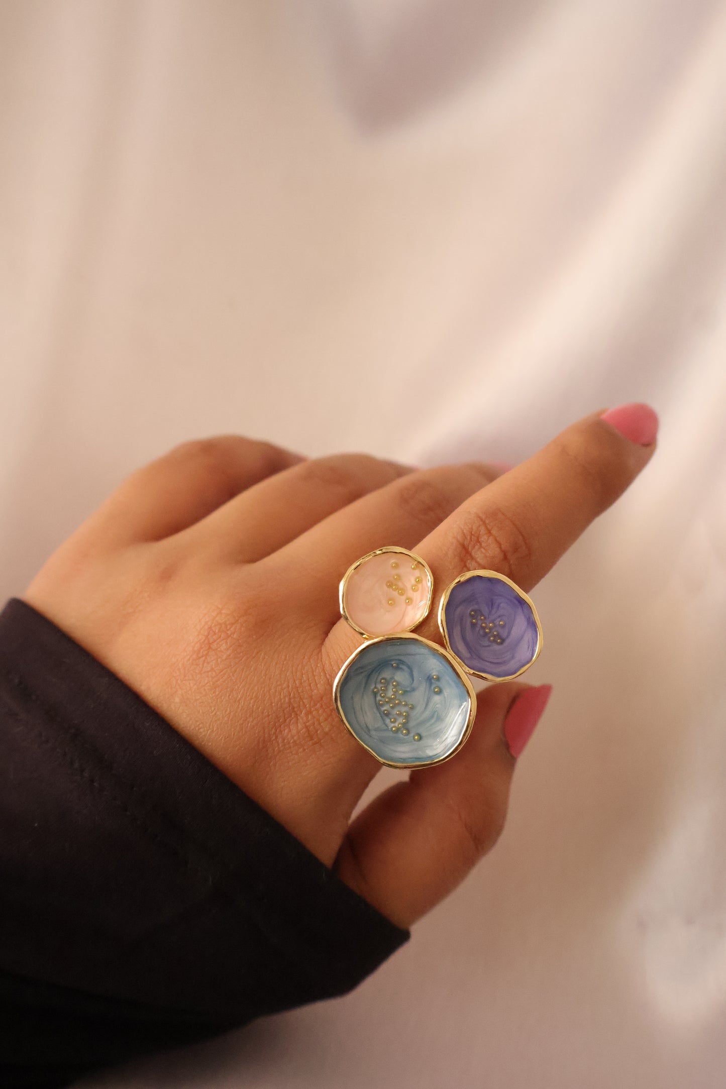 Three Wishes Stone Ring