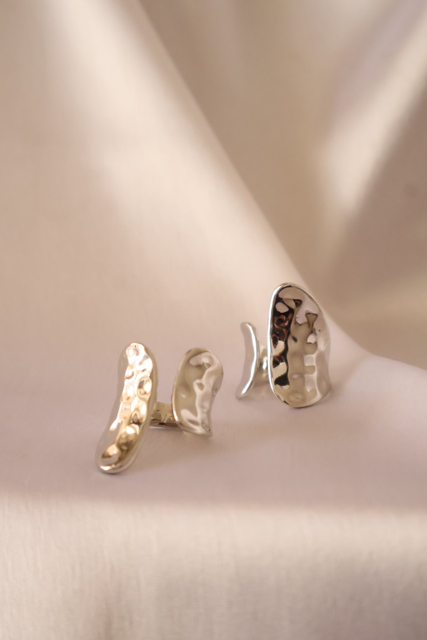 Ziva Silver Statement Ring-Adjustable (Anti-Tarnish)