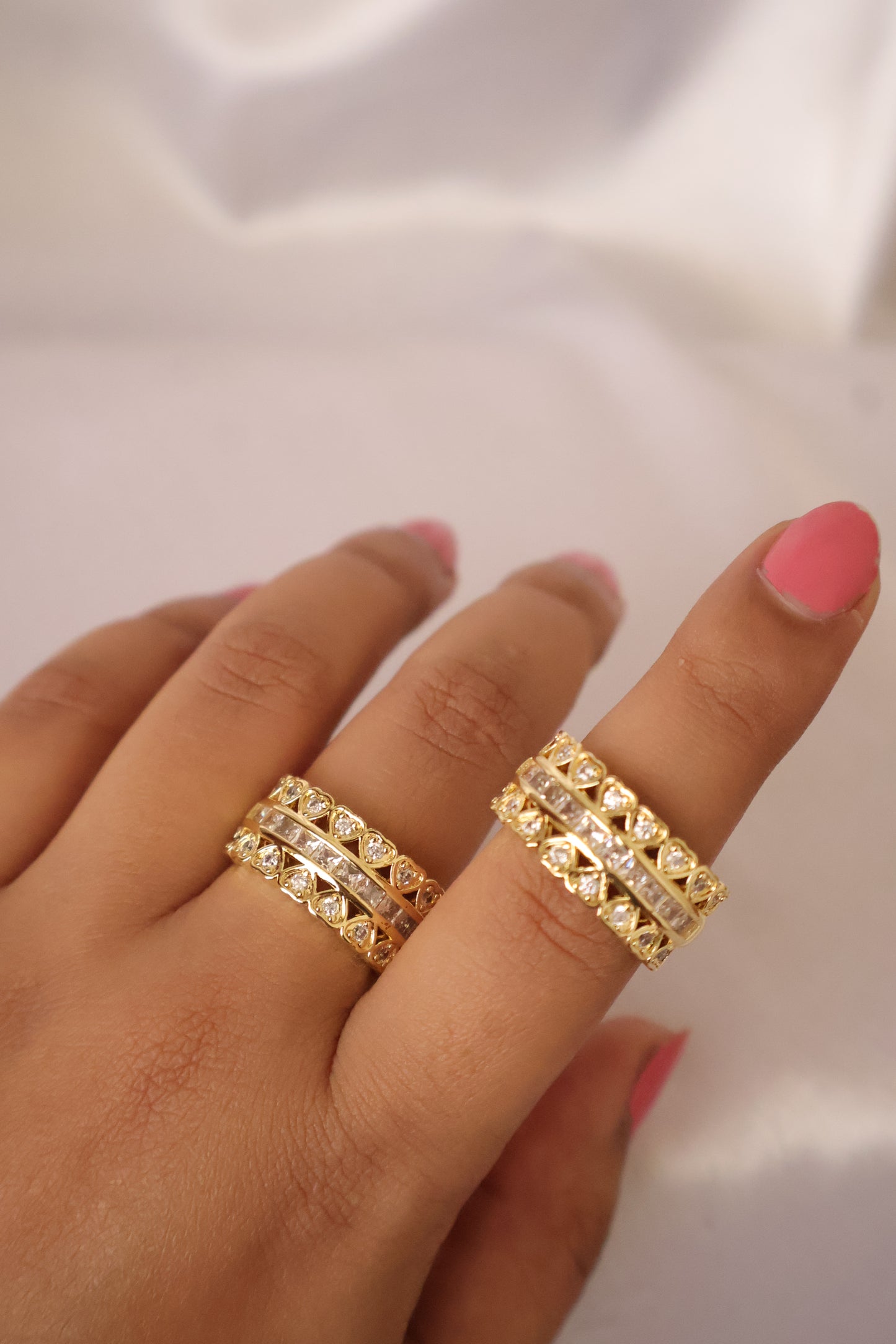 Tennis Love Band Stackable Ring (Adjustable,Anti-Tarnish)