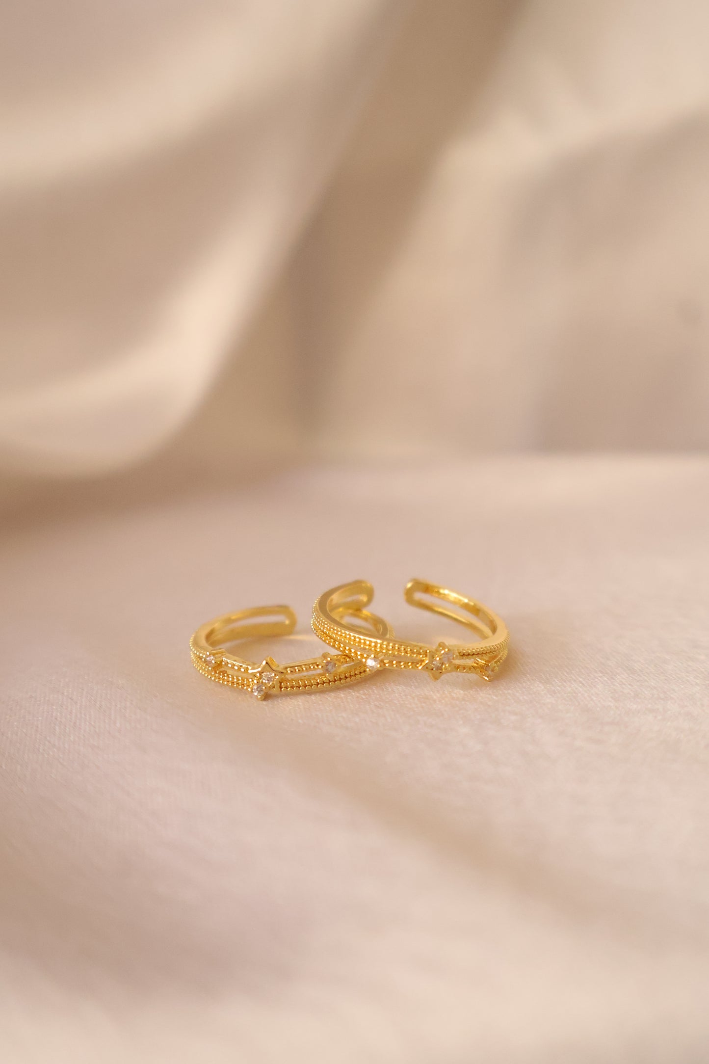 Luxe Dainty Band Adjustable Ring (Anti Tarnish)