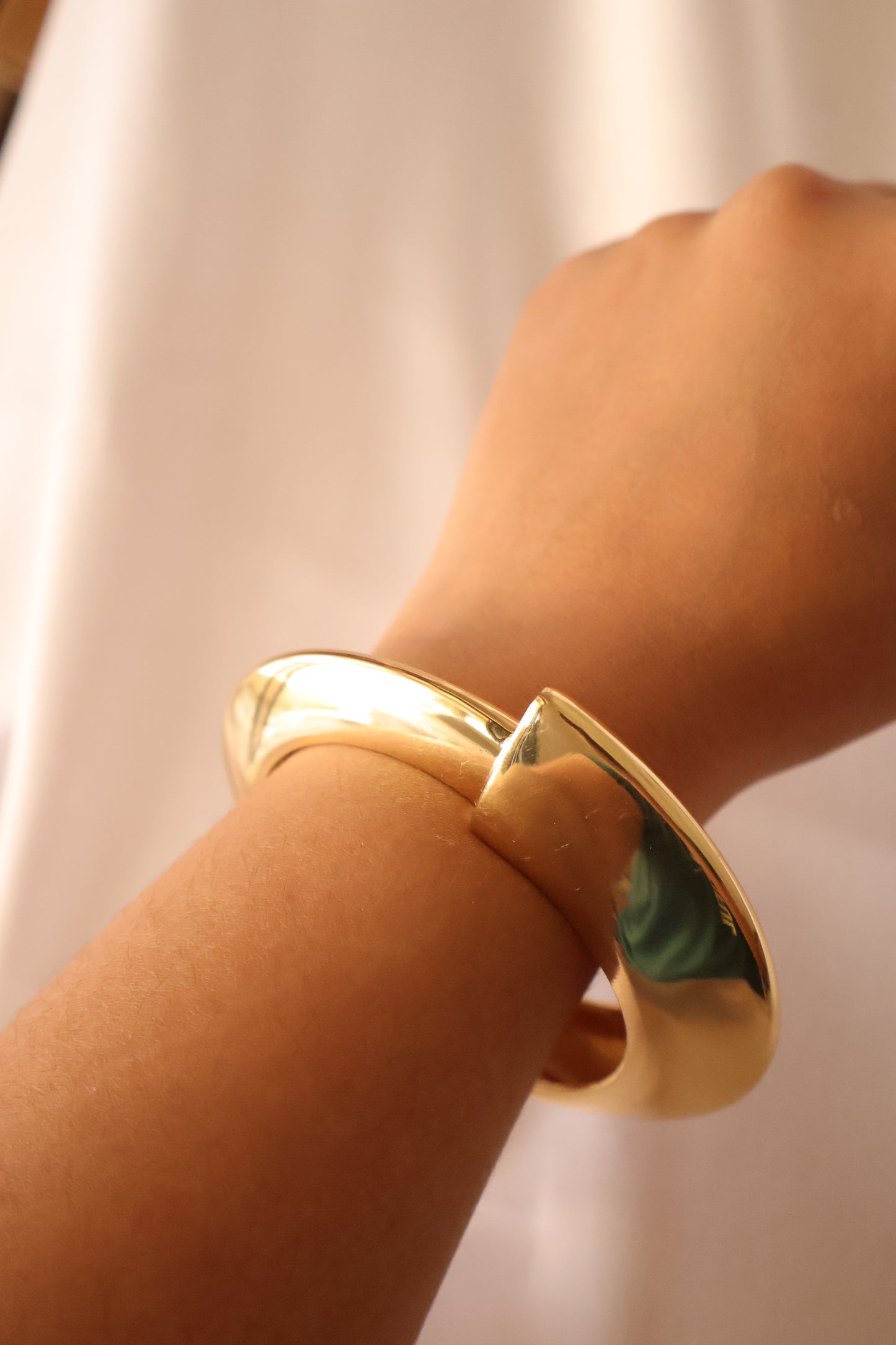 Prism Edge Statement Cuff Bracelet - Anti Tarnish