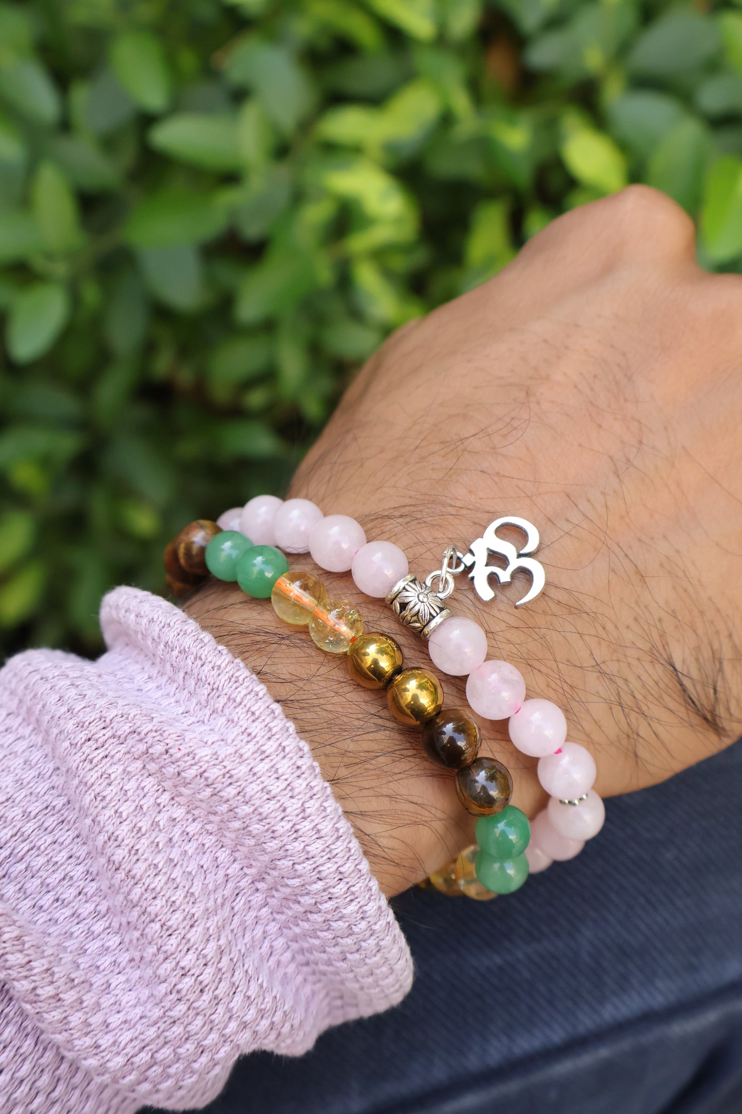 Rose Quartz OM Band- Attract Love