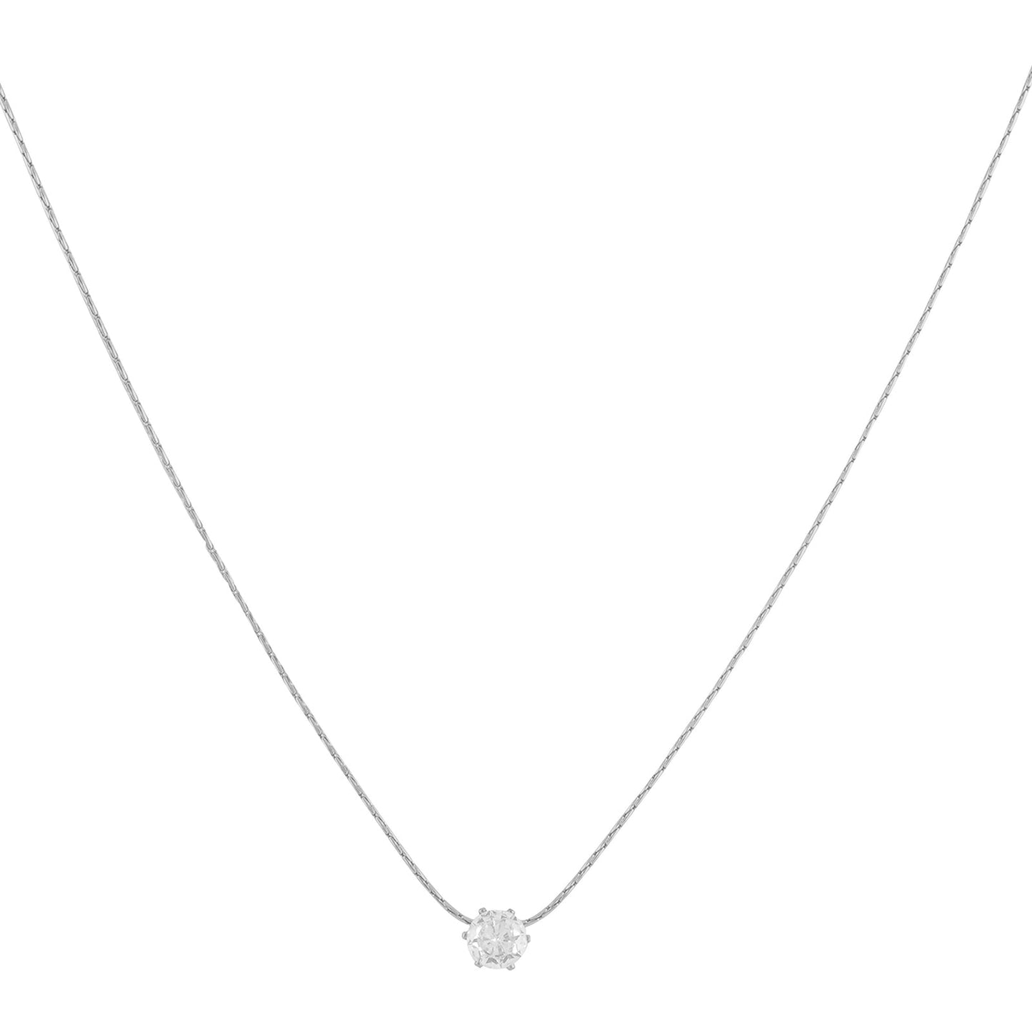 Solitaire Minimal Necklace set