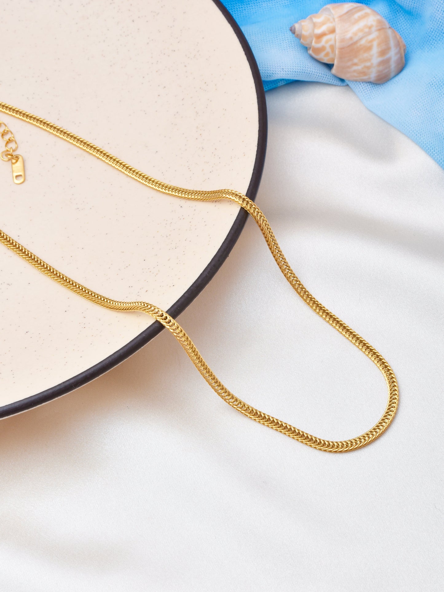 Viral Snake Neckchain-Silver & gold