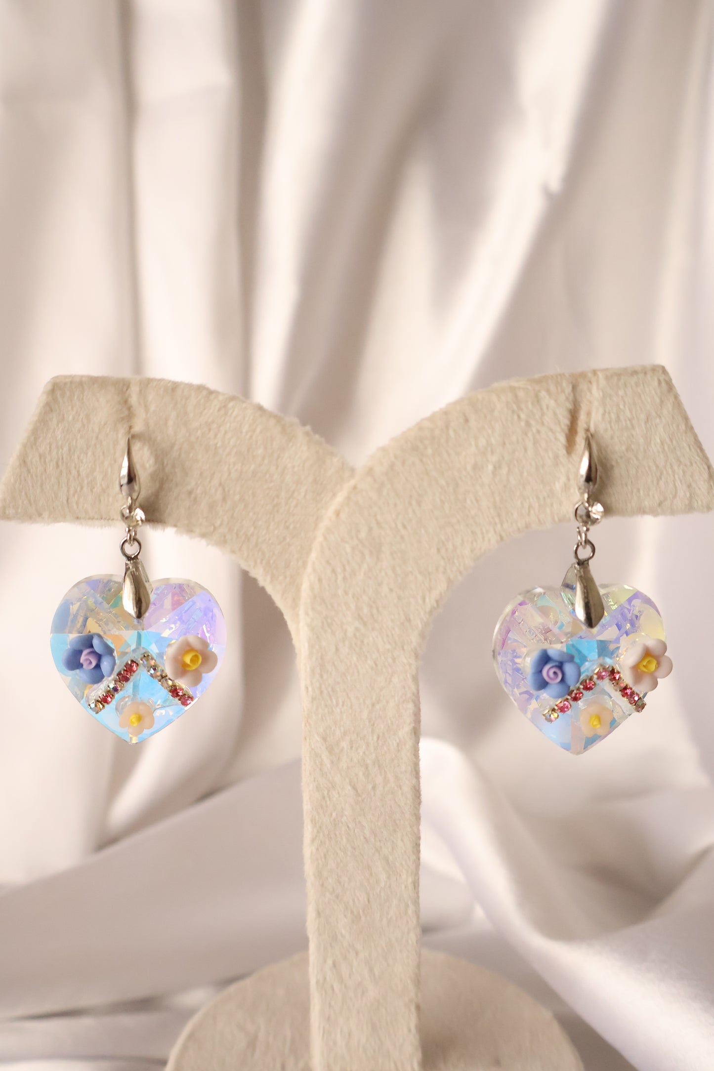 Crystal Heart Korean Earring